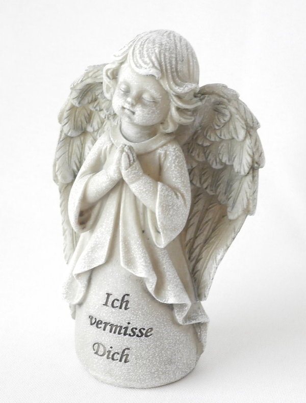 Grabdeko Grabschmuck: Engel mit Inschrift